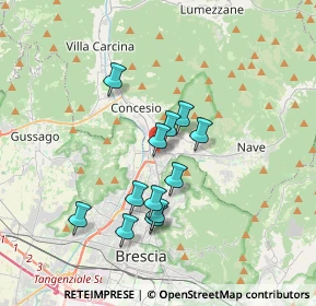 Mappa Villaggio Prealpino Via Diciassettesima, 25136 Brescia BS, Italia (2.925)