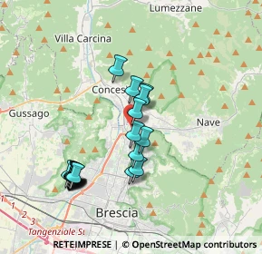 Mappa Villaggio Prealpino Via Diciassettesima, 25136 Brescia BS, Italia (3.536)