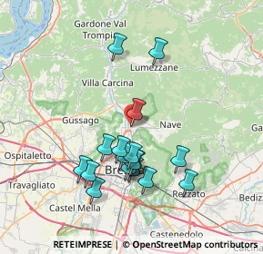 Mappa Villaggio Prealpino Via Diciassettesima, 25136 Brescia BS, Italia (6.84529)