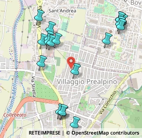 Mappa Villaggio Prealpino Via Diciassettesima, 25136 Brescia BS, Italia (0.626)