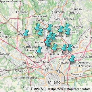 Mappa Via Ugo Bassi, 20030 Paderno Dugnano MI, Italia (5.86706)