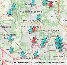 Mappa Via Como, 20037 Paderno Dugnano MI, Italia (5.5955)