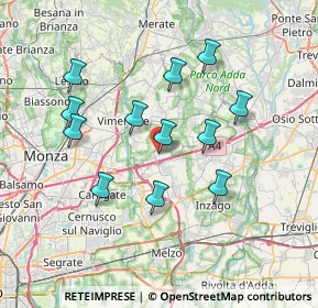 Mappa Via 24 Maggio, 20873 Cavenago di Brianza MB, Italia (6.6875)