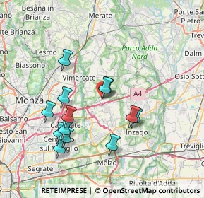 Mappa Via 24 Maggio, 20873 Cavenago di Brianza MB, Italia (7.02846)