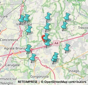 Mappa Via 24 Maggio, 20873 Cavenago di Brianza MB, Italia (3.49071)