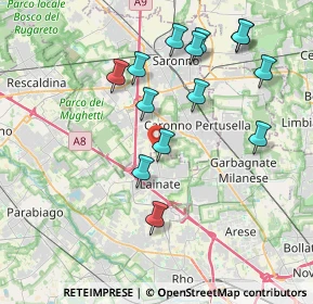 Mappa Via Re Umberto I, 21040 Origgio VA, Italia (3.94357)