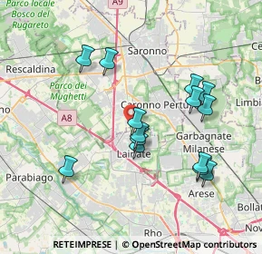 Mappa Via Re Umberto I, 21040 Origgio VA, Italia (3.55786)