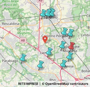 Mappa Via Re Umberto I, 21040 Origgio VA, Italia (4.24231)