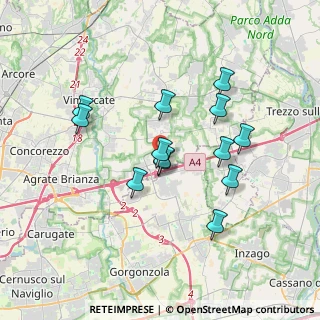 Mappa Via Don Luigi Sturzo, 20873 Cavenago di Brianza MB, Italia (3.14462)