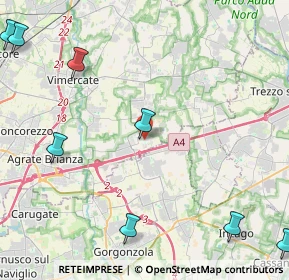 Mappa Via Don Luigi Sturzo, 20873 Cavenago di Brianza MB, Italia (7.21417)