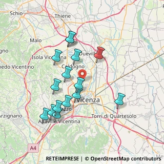 Mappa Via Capodichino, 36030 Caldogno VI, Italia (7.146)