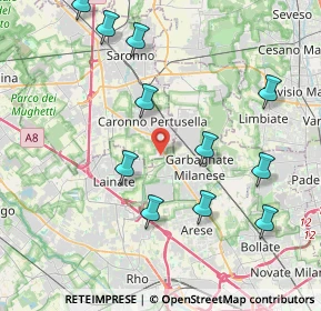 Mappa Via Bach Johann Sebastian, 21042 Caronno Pertusella VA, Italia (4.45455)