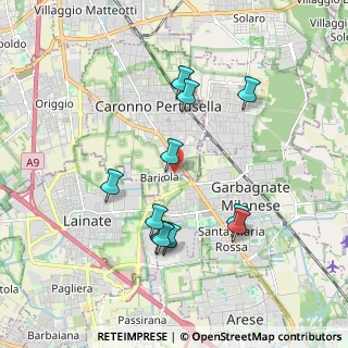Mappa Via Bach Johann Sebastian, 21042 Caronno Pertusella VA, Italia (1.80545)