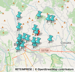 Mappa Via Libertà, 13845 Biella BI, Italia (3.35944)