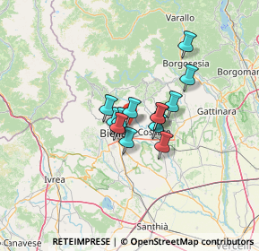 Mappa Via Libertà, 13845 Biella BI, Italia (7.92077)