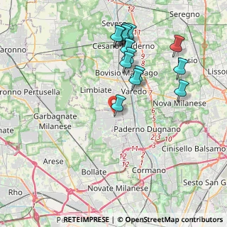 Mappa Via Camillo Benso Conte di Cavour, 20030 Senago MI, Italia (4.07786)