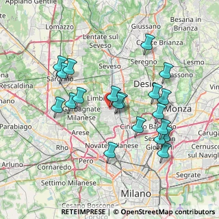 Mappa Via Camillo Benso Conte di Cavour, 20030 Senago MI, Italia (7.3155)