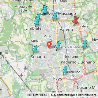 Mappa Via Camillo Benso Conte di Cavour, 20030 Senago MI, Italia (2.44182)