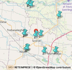 Mappa Via S. Benedetto, 30037 Scorzè VE, Italia (4.20083)