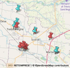 Mappa Via S. Benedetto, 30037 Scorzé VE, Italia (4.575)