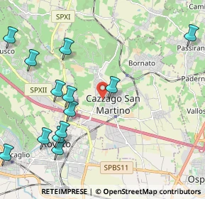 Mappa Via Sant'Antonio, 25046 Cazzago San Martino BS, Italia (2.56692)