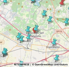 Mappa Via Sant'Antonio, 25046 Cazzago San Martino BS, Italia (6.186)