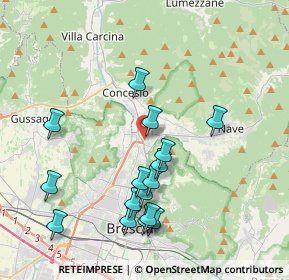 Mappa Villaggio Prealpino Via Prima, 25136 Brescia BS, Italia (3.98563)