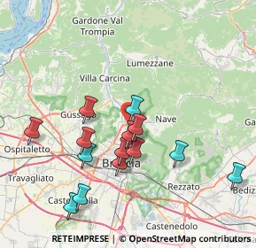 Mappa Villaggio Prealpino Via Prima, 25136 Brescia BS, Italia (7.36286)