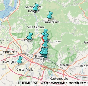 Mappa Villaggio Prealpino Via Prima, 25136 Brescia BS, Italia (5.56455)