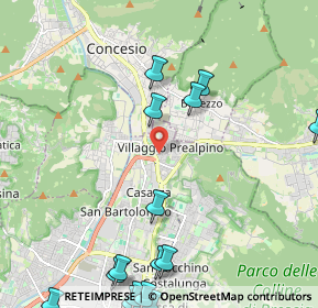 Mappa Villaggio Prealpino Via Prima, 25136 Brescia BS, Italia (3.15235)