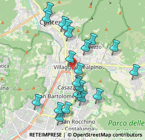 Mappa Villaggio Prealpino Via Prima, 25136 Brescia BS, Italia (1.9965)