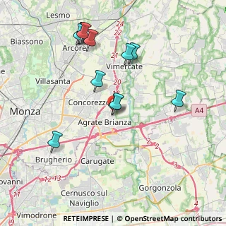 Mappa Via Padre Vismara, 20864 Agrate Brianza MB, Italia (4.01083)