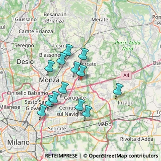 Mappa Via Padre Vismara, 20864 Agrate Brianza MB, Italia (6.44077)