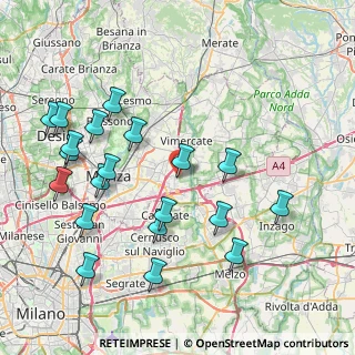 Mappa Via Padre Vismara, 20864 Agrate Brianza MB, Italia (8.954)