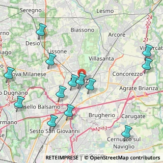 Mappa Via Italia, 20052 Monza MB, Italia (4.96231)