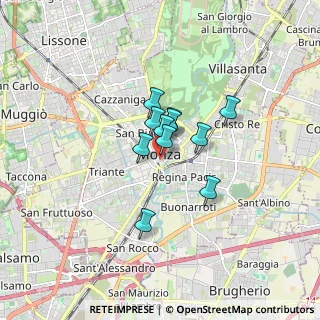 Mappa Via Italia, 20052 Monza MB, Italia (0.98273)