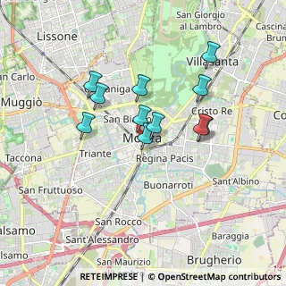 Mappa Via Italia, 20052 Monza MB, Italia (1.44455)