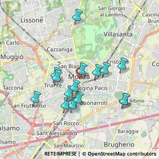 Mappa Via Italia, 20052 Monza MB, Italia (1.752)