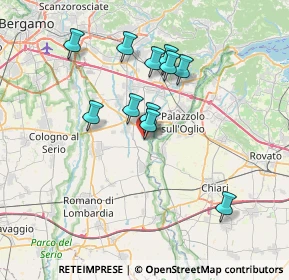 Mappa Via Don L. Milani, 24050 Zanica BG, Italia (6.21636)