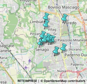 Mappa Via L. Cadorna, 20030 Senago MI, Italia (1.02462)