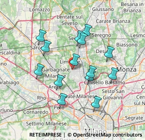 Mappa Via L. Cadorna, 20030 Senago MI, Italia (6.42)