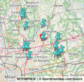 Mappa Via Aldo Moro, 20863 Concorezzo MB, Italia (7.23769)