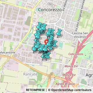 Mappa Via Aldo Moro, 20863 Concorezzo MB, Italia (0.24138)
