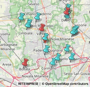 Mappa Via Giovan Battista Vico, 20030 Paderno Dugnano MI, Italia (4.38211)