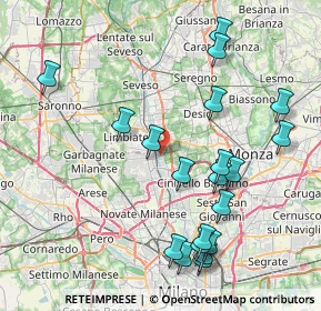 Mappa Via Giovan Battista Vico, 20037 Paderno Dugnano MI, Italia (8.987)