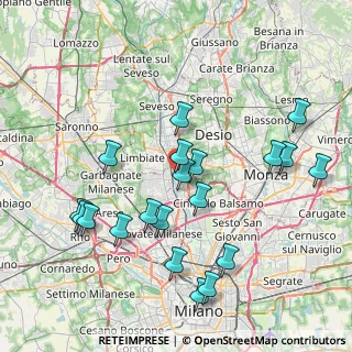 Mappa Via Giovan Battista Vico, 20037 Paderno Dugnano MI, Italia (8.31)