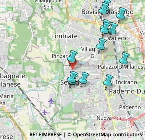 Mappa Via Nazario Sauro, 20030 Senago MI, Italia (2.07385)