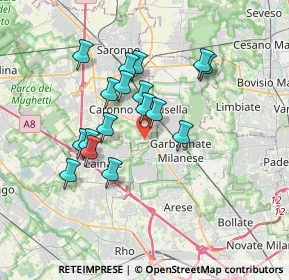 Mappa Via de Andrè Fabrizio, 21042 Caronno Pertusella VA, Italia (3.02118)