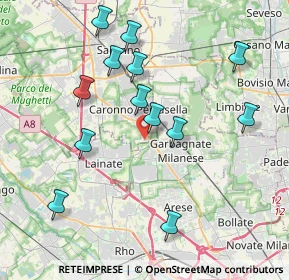 Mappa Via de Andrè Fabrizio, 21042 Caronno Pertusella VA, Italia (4.00231)