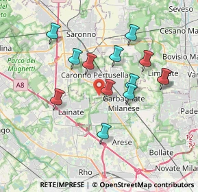 Mappa Via de Andrè Fabrizio, 21042 Caronno Pertusella VA, Italia (3.34462)